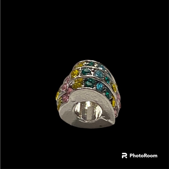 NEW•Multicolor 3 Row Heart shaped DIY charm - Picture 5 of 7